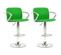 Set di accessori regolabili per barra girevole, in finta pelle, colore: verde