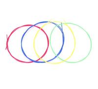 Set di Accessori Ukelele Colorati con Corde in Nylon Sostituzione | Stringhe Ukelele Durevoli Non Russe per Suono Melodioso | Rivestimento Multicolore per Soprano Ukelele | Set da 4 Pezzi