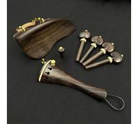 Set di Accessori Violino 4/4 Violino Ebano Accessori Mentoniera Asse Pianoforte Tavola Corde Coda Post Con Corda Coda Micro(Gill drag set-b)