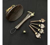 Set di Accessori Violino 4/4 Violino Ebano Accessori Mentoniera Asse Pianoforte Tavola Corde Coda Post Con Corda Coda Micro(Tray b)