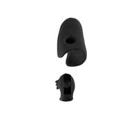 Set di Accessori Violino Impugnatura Per Archetto In Gomma Per Violino Correzione Set Da 2 Pezzi Per Accessori Per Violino Allenatore Per Dita Per Principianti(Black)