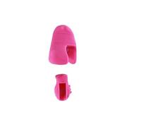 Set di Accessori Violino Impugnatura Per Archetto In Gomma Per Violino Correzione Set Da 2 Pezzi Per Accessori Per Violino Allenatore Per Dita Per Principianti(Pink)