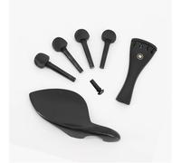Set di Accessori Violino Piroli Per Cordiera In Ebano Per Violino Mentoniera Trafile Manopole Puntali Piroli Accessori Per Violino(1/4)