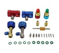 Set di accoppiamento rapido da 29 pezzi, strumenti di climatizzazione automobilistici, attacchi a pressione, sistema di raffreddamento per veicoli R12 per R1234yf, design rialzato, set di