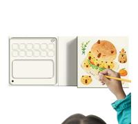 Set di acquerelli da viaggio, 12 griglie carini e portatili, kit da viaggio per acquerelli, per viaggi, casa, artigianato, trucco, auto, scrivania, studio, esterno, università, scuola, ceramica murale