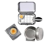 Set di acquerelli da viaggio, mini tavolozza vuota con 10 griglie, clip magnetica e contenitore per la pulizia della penna, set di acquerelli portatile