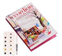 Set di acquerelli, forniture pieghevoli da colorare, mini kit per acquerelli, per ragazzi, ragazze, principianti, artisti, adulti, diario artigianale per casa, aula