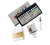 Set di acquerelli, kit artistico ad , tavolozza professionale portatile per hobbisti amatoriali, amanti professionisti artisti all'aperto