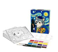 Set di acquerelli Puzzle a da viaggio pittura rilassante colorare creativo | Colori ad magnetici Per disegno studio scuola aula viaggio 3 anni bambini ragazzi e ragazze