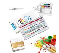 Set di acquerelli tascabili per artisti: set compatto per da viaggio con tavolozza | strumento di pittura portatile per uomo, attrezzatura da viaggio creativa, pittura all'aperto, hobby e