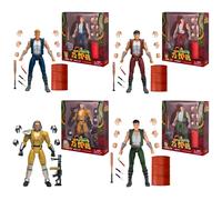 Set Di Action Figure Deluxe Di Double Dragon Da 4 | Billy, Jimmy, Willy, Jeff