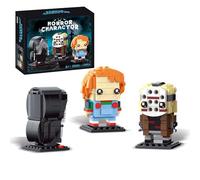 Set di action figure di Halloween di Natale, compatibile con Lego per adulti, Chucky, Jason, regalo horror per fan, decorazione per la casa, giocattoli per bambini, 470 pezzi