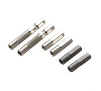 Set di adattatori da 6 pezzi da 1/4 per presa esagonale a 4 mm per driver a gambo esagonale compatibile con punte di precisione per assemblaggio di modelli e riparazioni su piccola scala