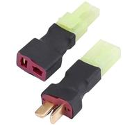 Set di adattatori da Mini Tamiya a T-Plug per JVC, WLtoys 144001, LiPo, Nero