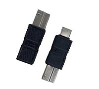 Set di adattatori da USB di tipo B a tipo C | Coppia di convertitori dell'analizzatore della stampante 5Gbps, connettori maschio femmina, ponte plug and play per i