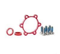 Set di adattatori distanziali per mozzo anteriore e distanziale per mozzo posteriore, per transizione asse da 100 mm a 110 mm e da 142 mm a 148 mm (5 mm rosso)