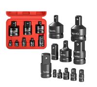 Set di adattatori e riduttori per avvitatori a percussione 1/4 3/8 1/2 3/4 con conversione della presa per custodia durevole 8pcs
