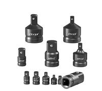 Set di adattatori e riduttori per bussole a percussione 1/4 3/8 1/2 3/4 con custodia per avvitatore a percussione e kit di conversione chiave Set di riduttori per prese utensili meccanici 6pcs