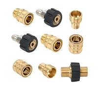 Set di adattatori efficienti per idropulitrice ad alta pressione da M22 a 3/8 '' Quick Connect M22-14MM raccordo 14 mm diametro interno kit di scollegamento rapido