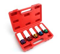 Set di adattatori per bussole esagonali da 5 pezzi, 15 mm, 17 mm, 19 mm, 21 mm,