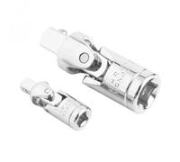 Set di adattatori per chiavi a bussola con giunto girevole per unità da 1/4", 3/8", 1/2", barra di estensione a cricchetto in acciaio al cromo vanadio, strumento di connessione a bussola (6,35 + 12,7)