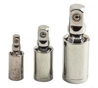 Set di adattatori per chiavi a bussola con giunto rotante a 360 gradi per cricchetto e prese da 1/4", 3/8", 1/2", accoppiatore sterzo compatibile con utensili a bussola standard