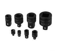 Set di adattatori per chiavi a cricchetto, 8 pezzi, in acciaio cromato, compatibili con chiavi a cricchetto da 1/4", 3/8", 1/2", 3/4", 1"