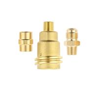 Set di adattatori per gas, 3 pezzi, per barbecue e | Questo kit consente il collegamento rapido e senza attrezzi di bombole di gas ai tuoi dispositivi.