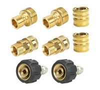 Set di Adattatori per Idropulitrice - Bar,Set di Adattatori per Idropulitrice | per Pulizia Casa Giardino Marciapiedi Lavaggio Auto Manutenzione Edifici