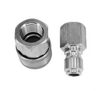 Set di adattatori per idropulitrice in acciaio inossidabile per Karcher per Nilfisk Quick Connect Accoppiatore in acciaio inossidabile Connessione ad alta pressione Resistente alla ruggine Prestazioni