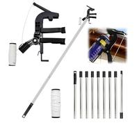 Set di adattatori per l'estensione di bombolette spray con supporto regolabile, asta telescopica da 3,66 metri, filettatura da 1,9 cm, universale per spray anti-vespe, spray colorato, detergente per