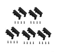 Set di adattatori per montaggio su guida DIN PCB per guide C45 da 35 mm, 5 set di staffe con viti per montaggio su circuito stampato (nero)