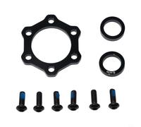 Set di adattatori per mozzo da 15 x 100 mm a 110 mm, da 12 x 142 mm a 148 | Kit di conversione in lega di alluminio per mozzi Boost, include bulloni e rondelle, finitura nera anteriore e posteriore