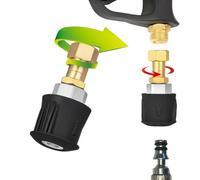 Set di adattatori per Parkside Quick Connect su filettatura interna M22, girevole a 360°, attacco rapido anti-avvolgimento in ottone, compatibile con idropulitrice Parkside di M&M Smartek