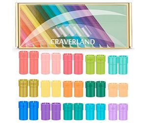 Set di adattatori per penna Cricut - Rainbow Pen Holder Accessori per Cricut Explore Air Air 2 Maker, compatibile con Sharpie BIC Crayola Papermate Gelly Roll Penne (30 pezzi)