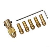 Set di adattatori per pinze in rame da 7 pezzi per sistemi di mandrini per mini trapano, progettati per punte da 0,5 mm a 3,0 mm, utilizzate con trapani manuali e trapani elettrici (5,05 mm)