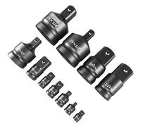 Set di adattatori per prese di azionamento 1/4 3/8 1/2 3/4 con custodia di stoccaggio avvitatore a percussione e kit di conversione chiave set di strumenti di riduttore 8pcs