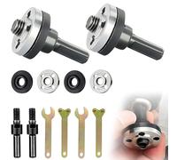 Set di adattatori per smerigliatrice angolare da 10 pezzi - Conversion Rod Connecting Kit per trapano, smerigliatrice angolare Set di bielle con chiave a penna, adattatore Flex e set di collegamento