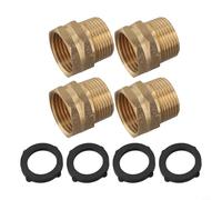 Set di adattatori per tubi da giardino in ottone, 3/4 GHT femmina a 3/4 NPT maschio, per un flusso d'acqua affidabile nei giardini