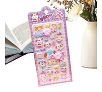 Set di adesivi 3D con stampa di di animale, mini decalcomanie decorative per bambini e adolescenti, ideali per laptop, custodie per telefono, bottiglie d'acqua, quaderni, album di ritagli, diari