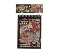 Set di adesivi 3D - libro di scenari - Riutilizzabili - Casetta horror - Set di adesivi in miniatura | Scrapbooking Wall Cabinet Notebook , Viaggio Compleanno Natale bambini