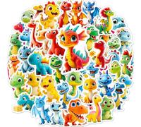 Set di adesivi a forma di dinosauro, 56 pezzi, adesivi in vinile impermeabili, per laptop, skateboard, scrapbook journal, MacBook, borraccia, valigia, ecc