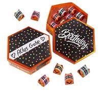 Set di adesivi adatti per baciare cioccolatini - Happy Birthday Coriandoli - dv1189