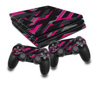 Set di adesivi al neon rosa per console Ps4 Pro RX022-22