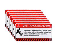 Set di Adesivi Anti-furto GPS per tracciamento Auto, autoadesivi, con segnaletica di Avvertimento, Cartello di Sicurezza antifurto (8 Pezzi)