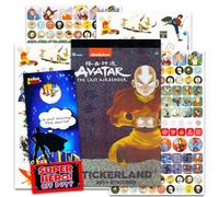 Set di adesivi Avatar The Last Airbender - Bundle con 200+ adesivi Avatar per bambini con Aang, Appa, Momo, Katara, Zuko, Altro | Forniture per feste Avatar per ragazzi, ragazze