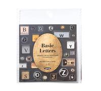 Set di adesivi con lettere antiche incoraggiate, componenti in carta, decorazione per diario e officina, antica, lettere per album di ritagli