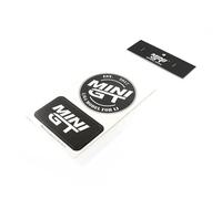 Set Di Adesivi Con Logo Nero Mini GT 8cm X 13.8cm MGTOM006