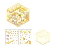 Set di adesivi creativi per casa sull'albero per bambini Progetto artistico educativo con durata PET Matter e Scene Personalizzazione Secret Forcing House Sticker Pack