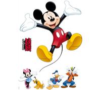 Set Di Adesivi Da Parete Disney Mickey Minnie Donald Per Bambini Camera Grande